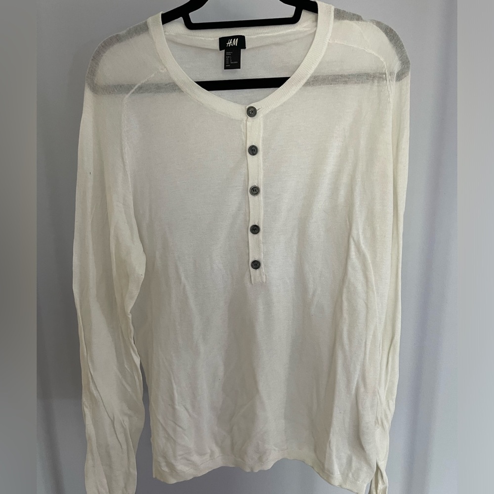 H&M Lightweight Henley Sweater